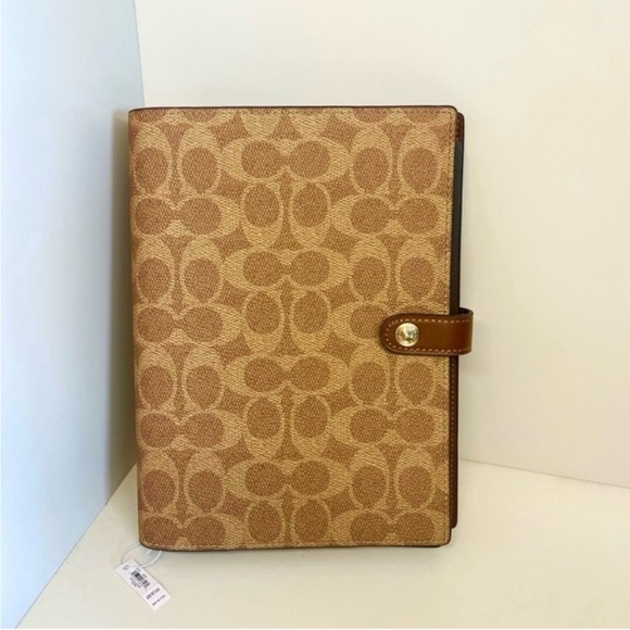 Coach | Office | Coach Notebook In Signature Canvas | Poshmark